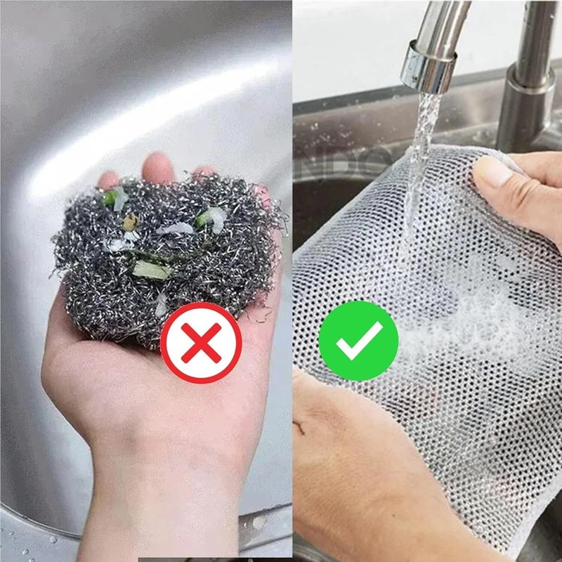 10/20 Pcs Double-Layer Anti-Scratch Cleaning Cloth Wet & Dry Multi-Purpose gallery