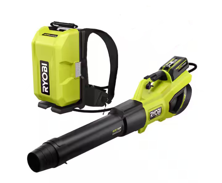 Ryobi RY404180 40V Cordless Backpack/Handheld Blower (Battery Not Included)