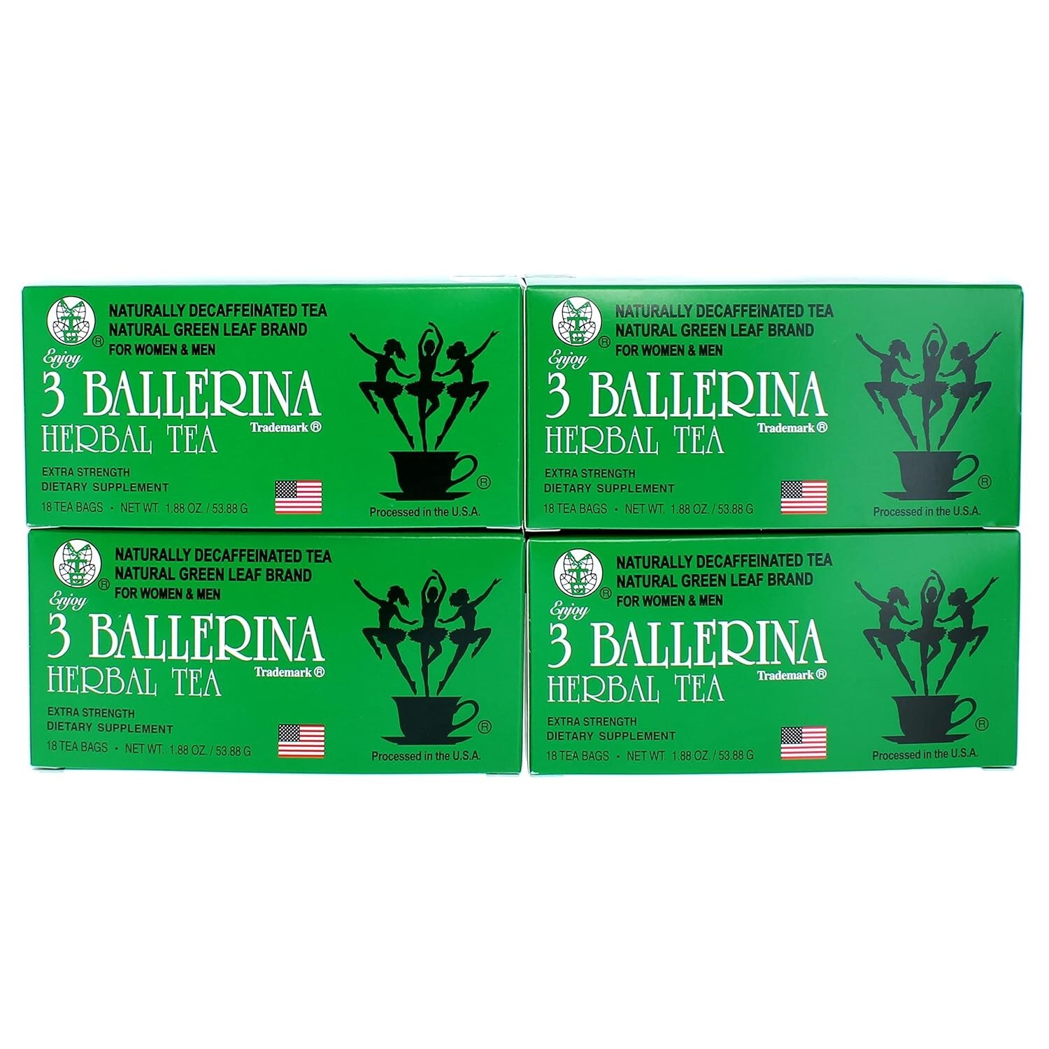 3 Ballerina Herbal Tea Extra Strength Dietary Supplement 18 Count (Pack of 4) gallery