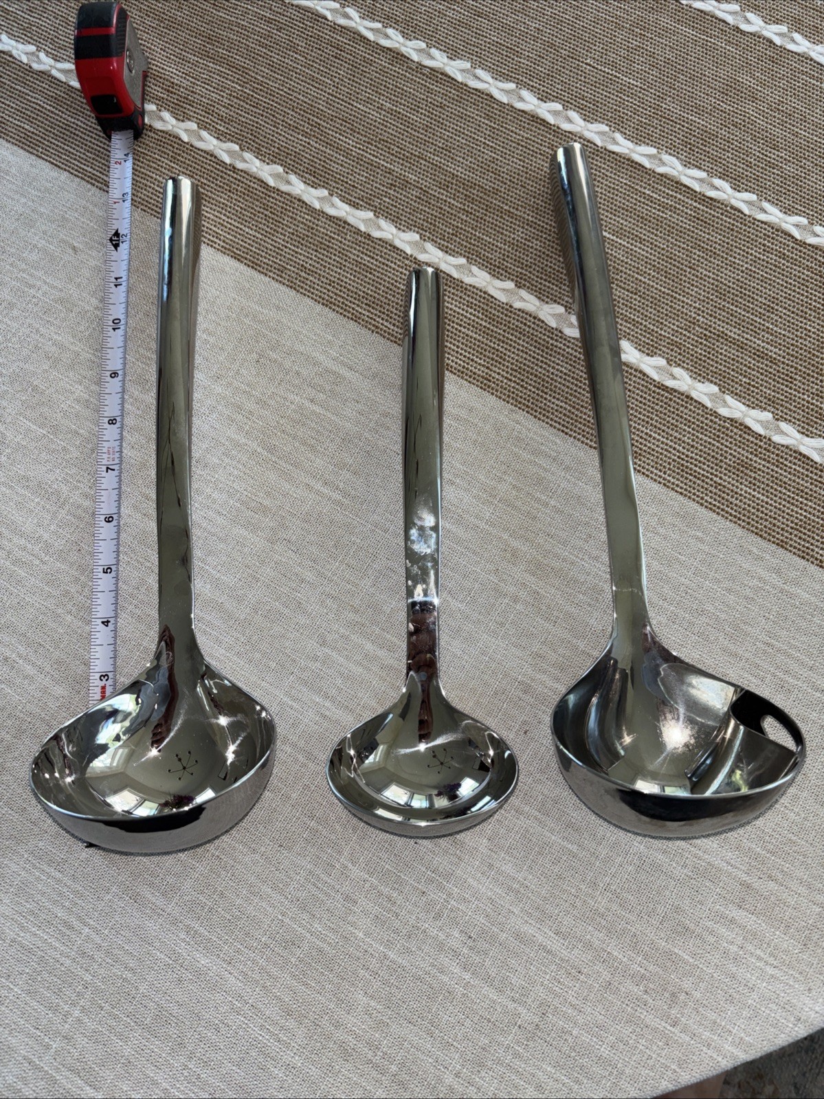 Williams-Sonoma Stainless Steel Serving Lot Of 3 Ladles gallery