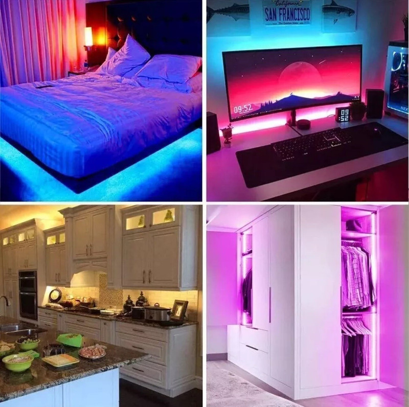100 Ft LED Strip Lights, Smart Light with App Remote Control, RGB LED 1Roll100Ft gallery