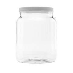 Plastic Storage Jars with Leak Proof Lids, BPA Free, Hand Wash Only (64oz, 1P…