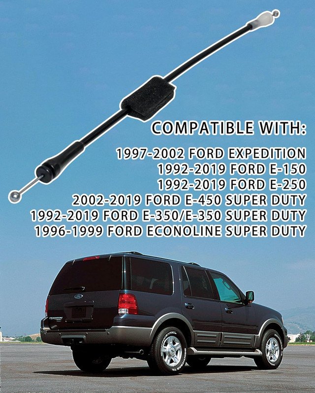 2 PCS Tailgate Release Cables for 1997-2002 Ford Expedition Rear Door Latch C... gallery