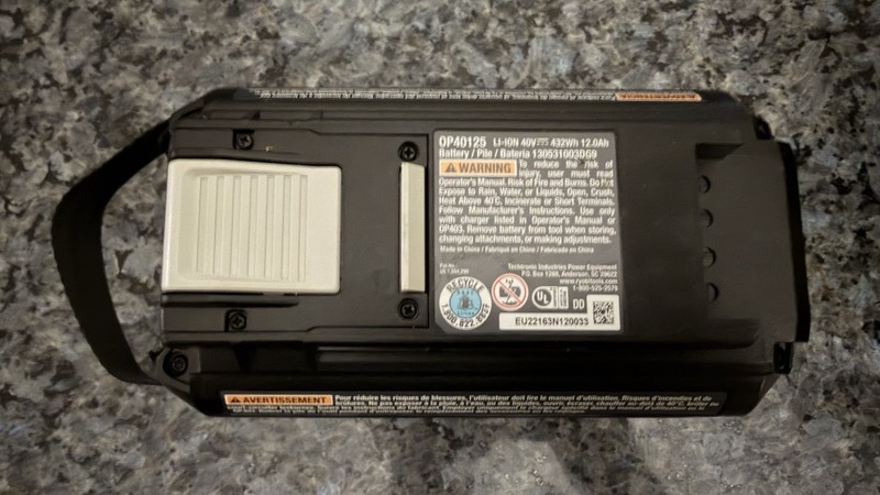 Ryobi 40-Volt Lithium-Ion 12Ah High Capacity Battery OEM OP40125 40V gallery