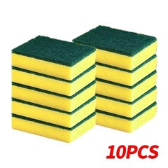 10 Pack Kitchen Cleaning Sponges Scourers Washing Up Non-Scratch for Dish Pad