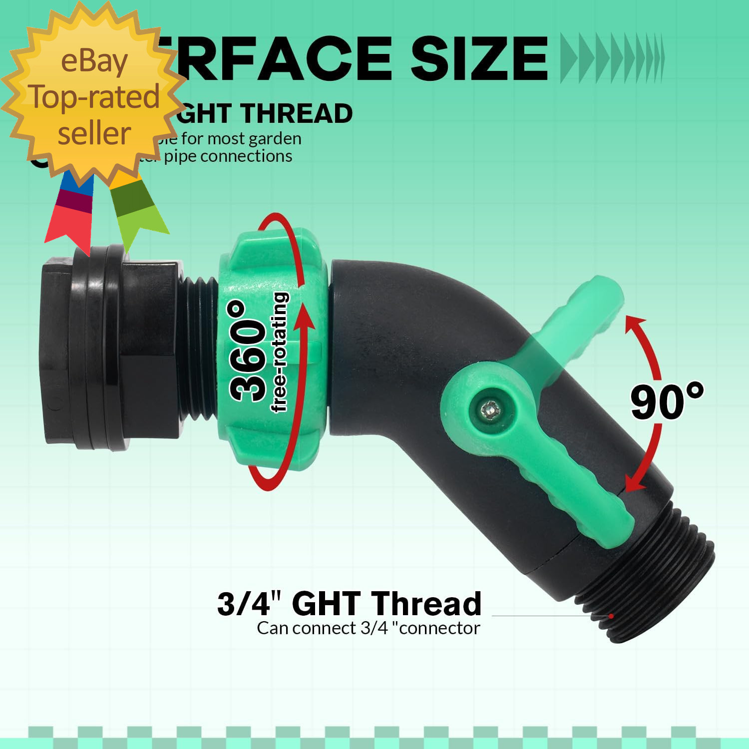 Rain Barrel Spigot Kit 2 Pack High Flow 3/4" GHT Heavy Duty Plastic Water Barrel gallery