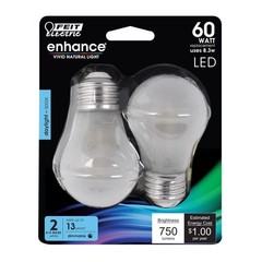 Feit Enhance A15 E26 (Medium) Filament LED Bulb Daylight 60 Watt Equivalence