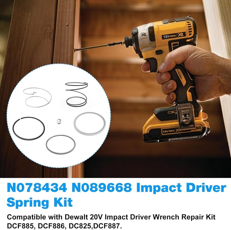 Updated DCF885 Impact Driver Spring Kit FOR Dewalt 20 V Impact Driver Parts DCF8 gallery