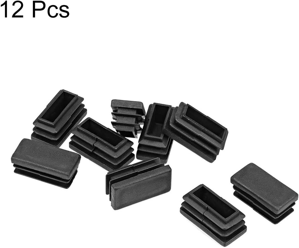 Plastic Plug End Caps 30Mm X 15Mm Rectangular Furniture Table Chair Legs 12Pcs gallery