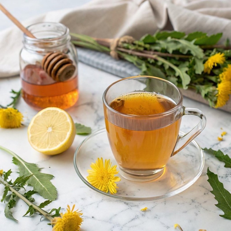 Herbal Dandelion Leaf & Root Tea - 32 Bags, Allergen-Free for Digestive Wellness gallery