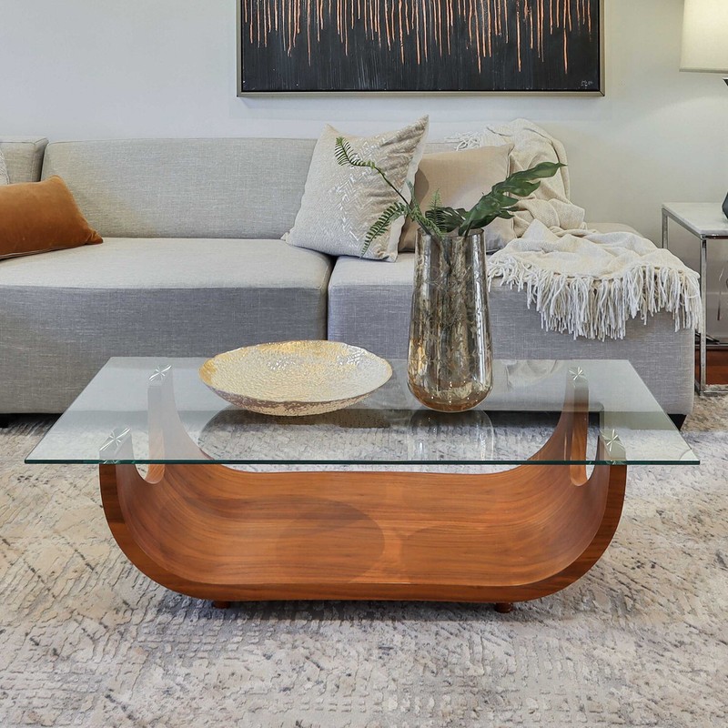 Rectangle Glass Table Top Clear Tempered 1/2" Inch Thick with Flat Polished Edge gallery