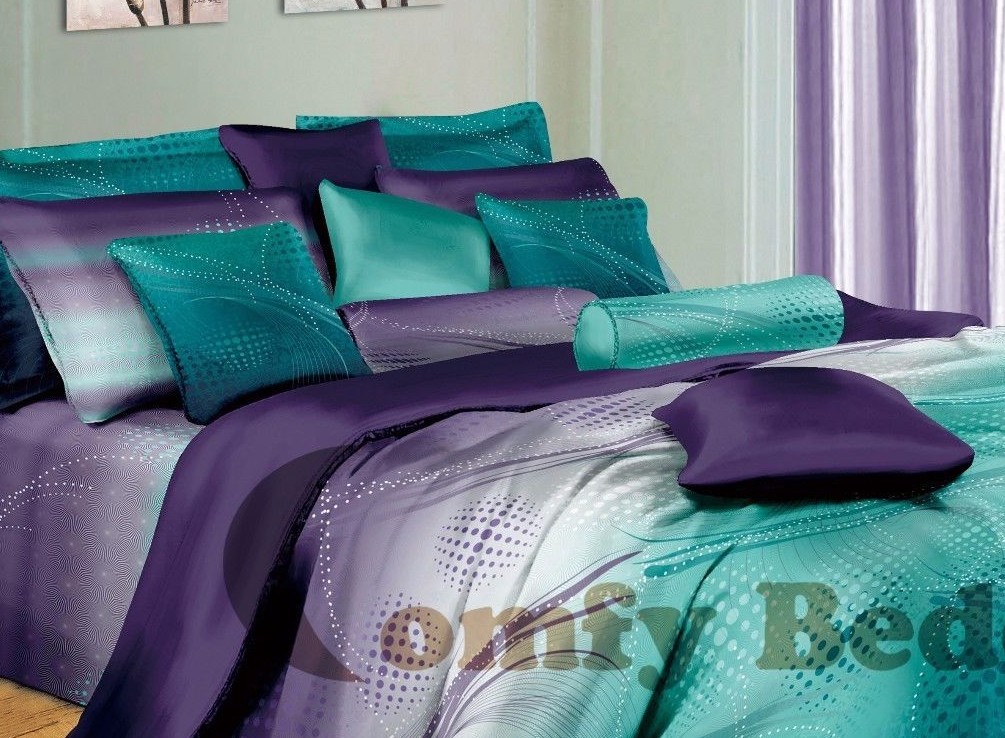 twilight print luxury 100% cotton bed products: duvet cover set or accessories gallery