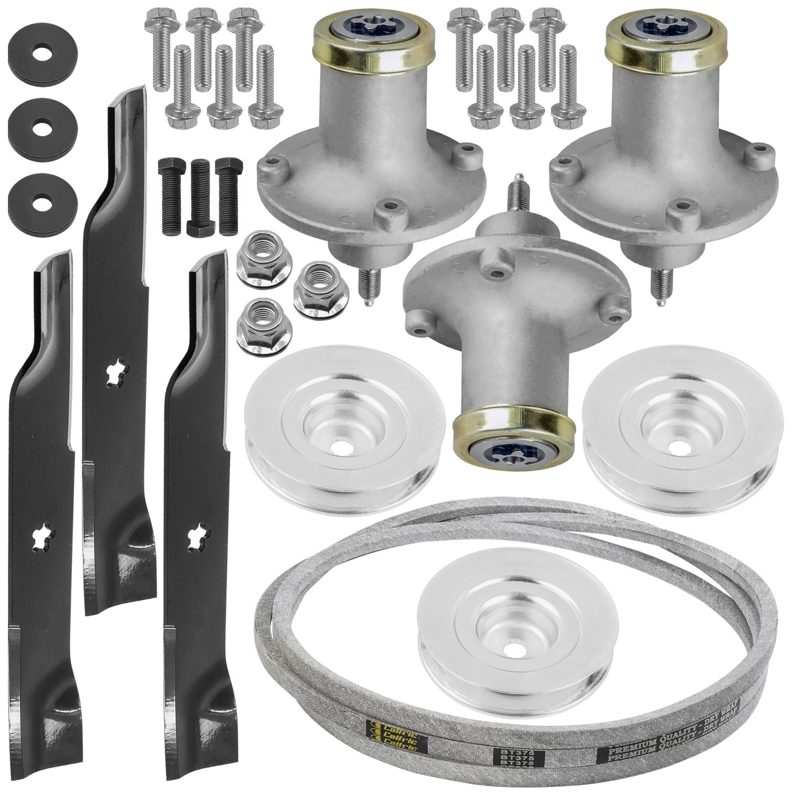 Spindle Blade Belt Pulley Kit For Husqvarna GT48Xls GTH26V48Ls Ts348 Yt48Xls gallery
