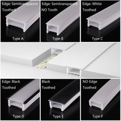 Silicone LED Channel Flexible Cuttable Mounting Holder Tube for COB LED Strip
