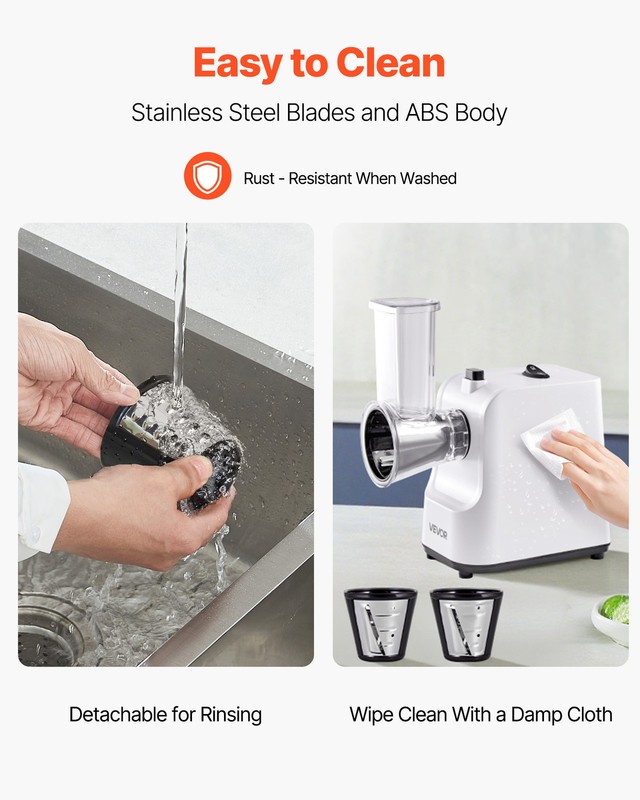 VEVOR Electric Cheese Grater Salad Maker 200W Salad Shooter Vegetable Slicer gallery