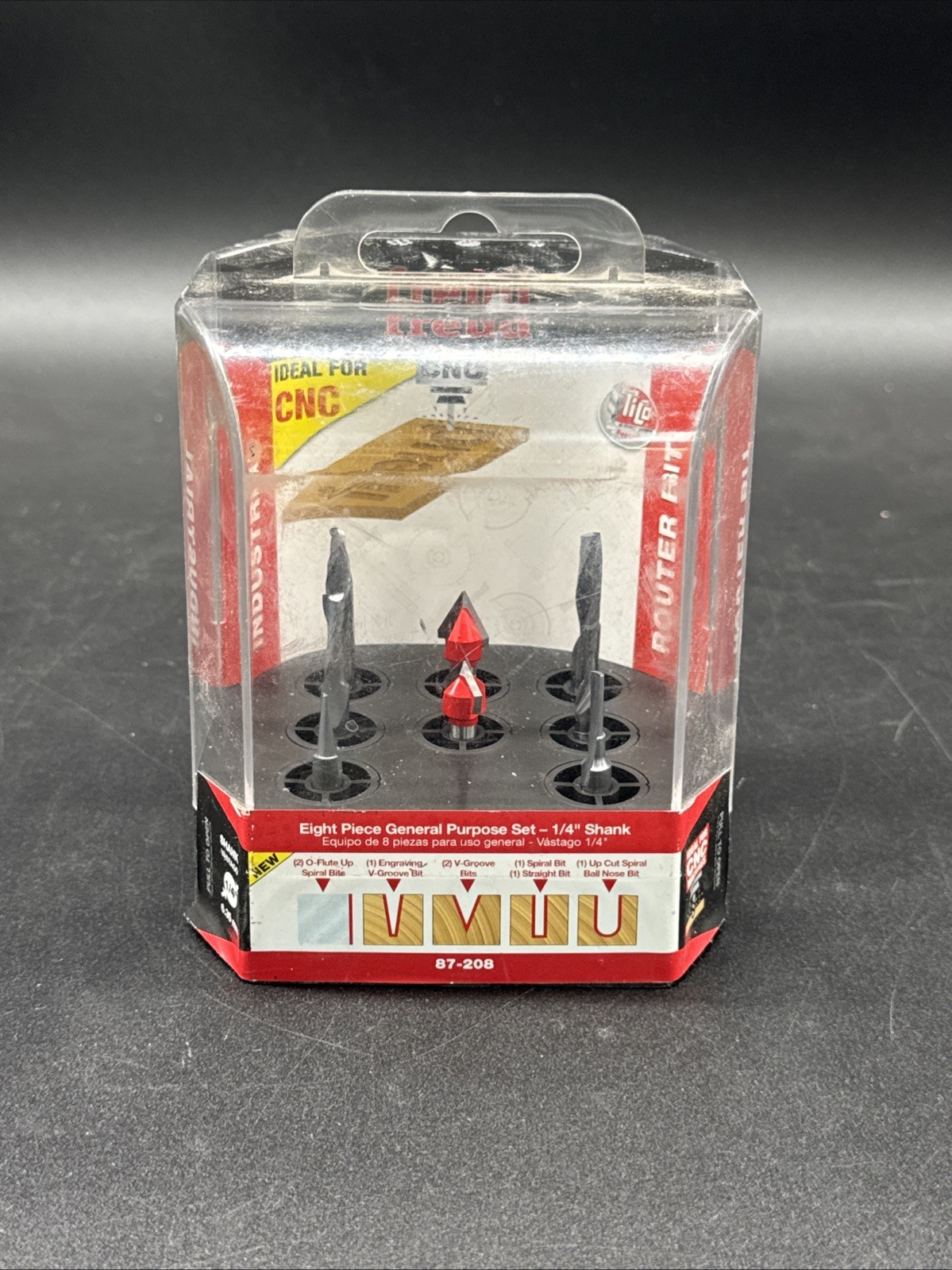 Freud 87-208 8 Piece CNC Router Bit General Purpose Set gallery