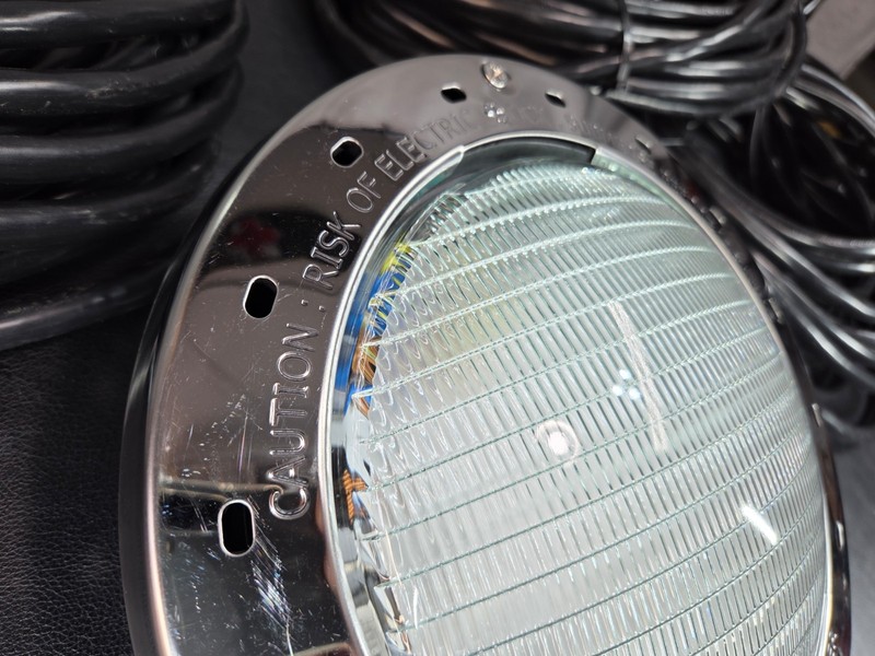 Jandy Large White LED Pool Light 12V 42W 2.7K 150′ Cord | WWPLV3LS150 Open Box gallery