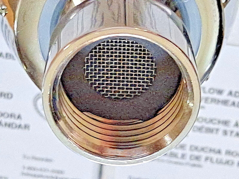 One Standard Flow Adjustable Spray Chrome Shower Head 2.5 GPM P/N 416384 gallery
