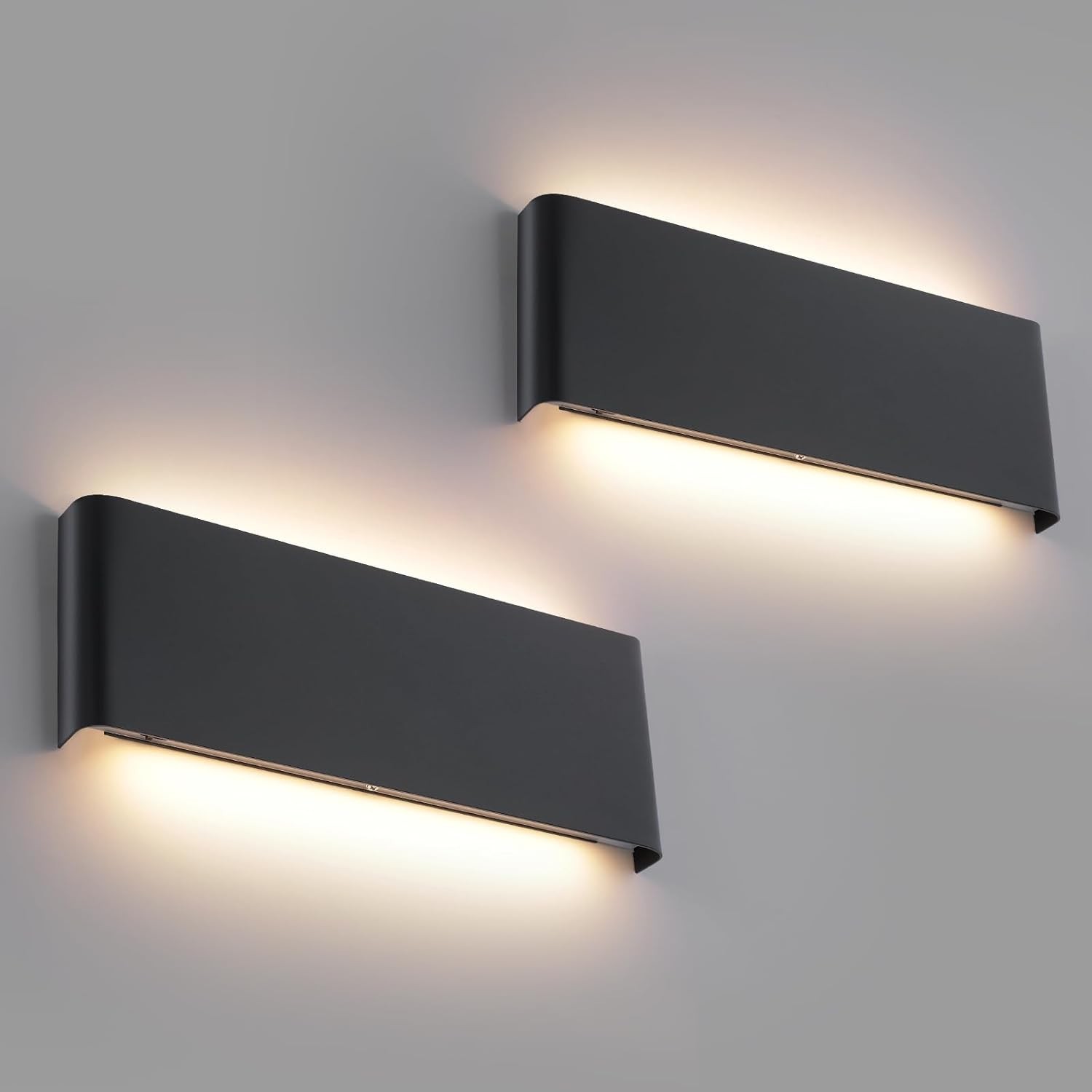 5 CCT (3000K-6500K) Adjustable Dimmable Wall Lamp 24W Modern Black LED Vanity Li gallery