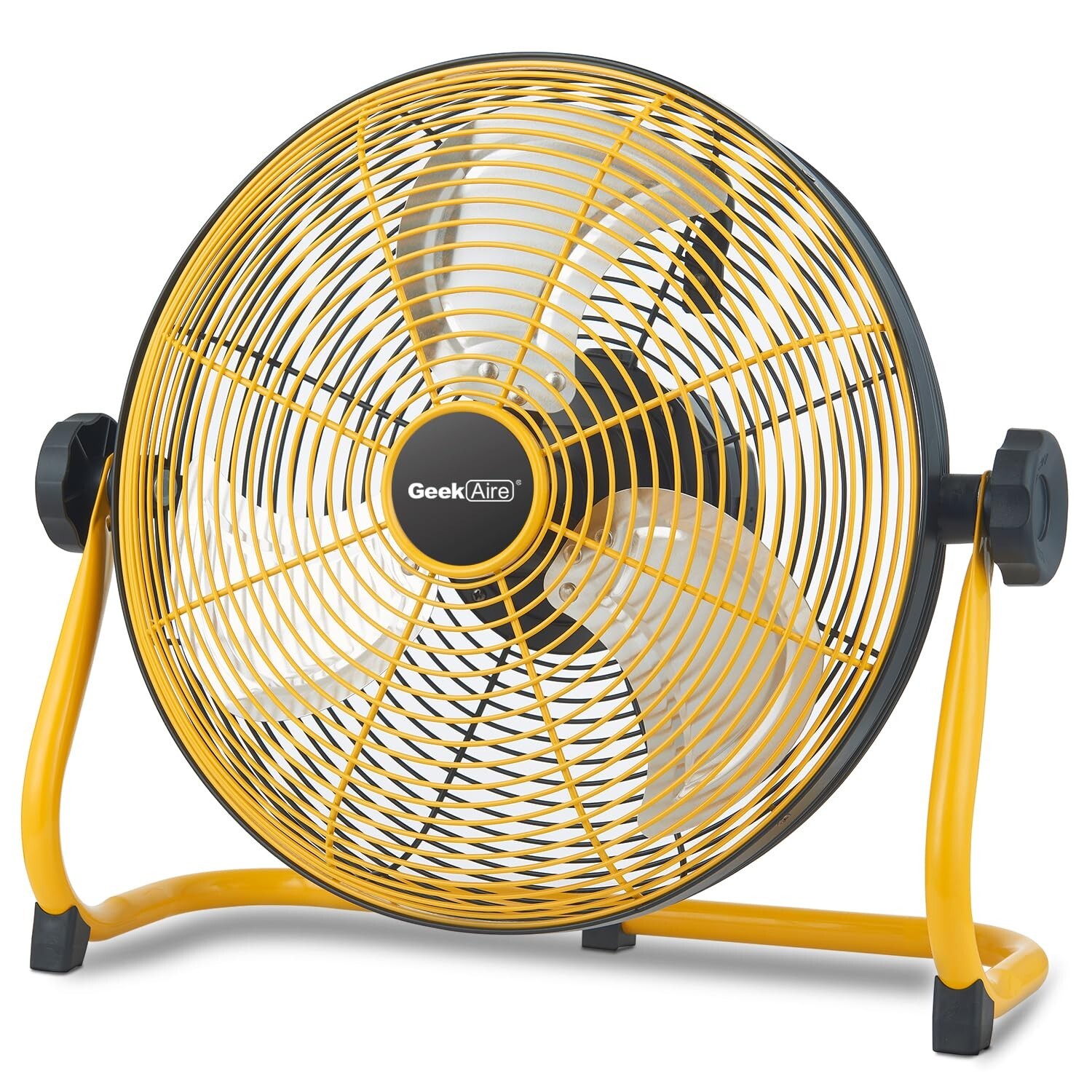 Geek Aire 12" Portable Battery Operated Fan with Metal Blade, 360 Vertical Ti... gallery
