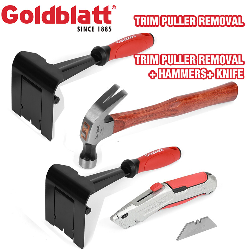 GOLDBLATT Molding Remover Tools Set Retractable Utility Knife Hammers Multi-tool gallery