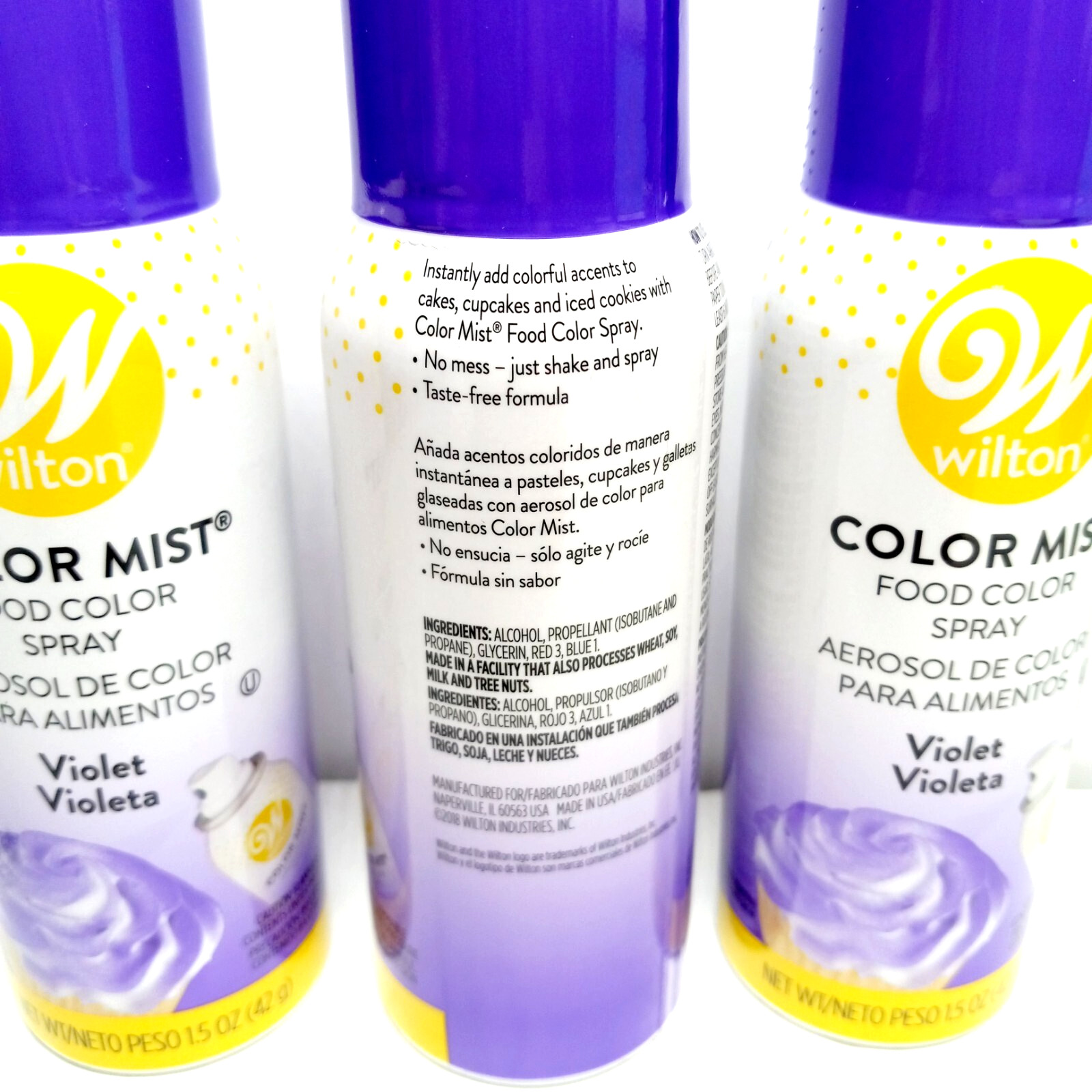 Wilton Food Color Spray (Violet) 3-Pack Edible Food Color Spray gallery