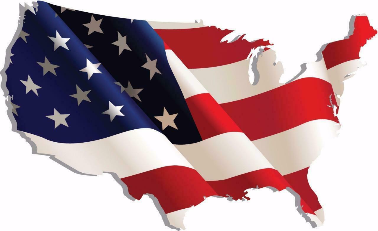 UNITED STATES FLAG MAP GLOSSY POSTER PICTURE PHOTO american usa cool us 2266 gallery