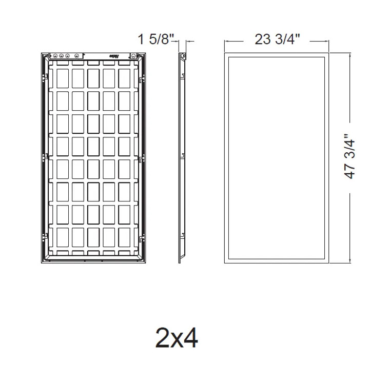 HALCO LED 2X4 Panel Lumen & Color Selectable (3750-5625Lum 3500K 4000K 5000K) gallery