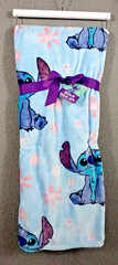 Disney Stitch Plush Throw Blanket Super Soft Light Blue 60×70 inches Washable