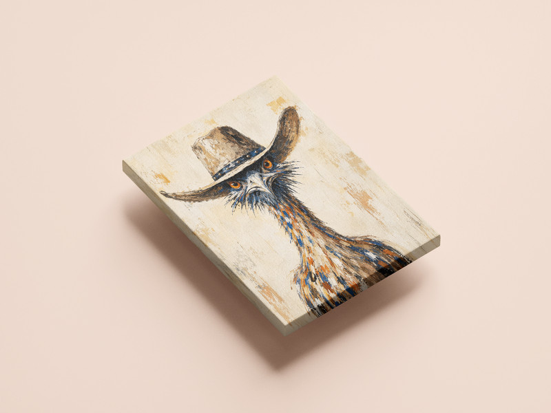 Roadrunner Cowboy Poster Canvas Desert Bird Western Ranch Wall Art Decor Print gallery