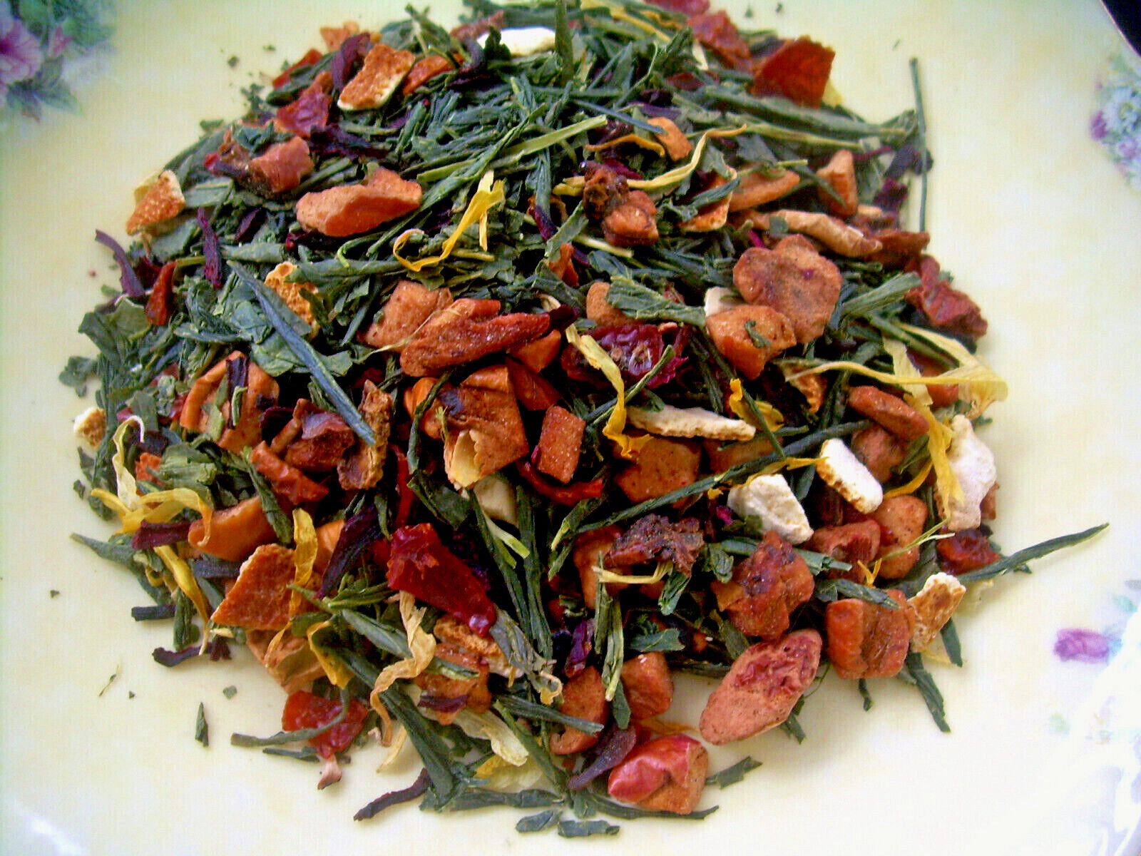 Pure Green Sencha Tea Angel falls Blend Lemon Mango Cranberry Blend gallery