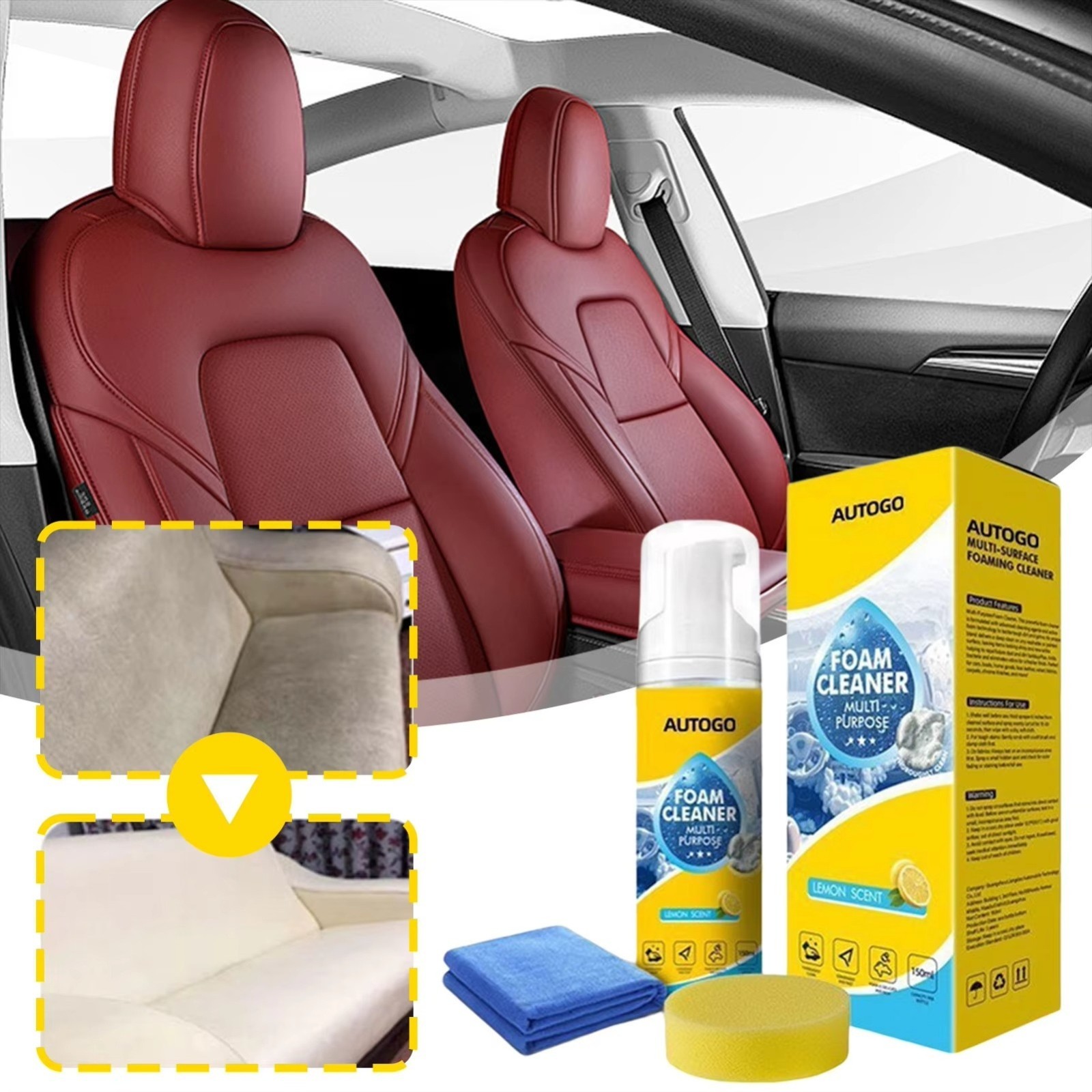 4-in-1 Multi-Enzyme Foam Cleaner, Deep Cleaning Spray for Car Kitchen Bathroom gallery