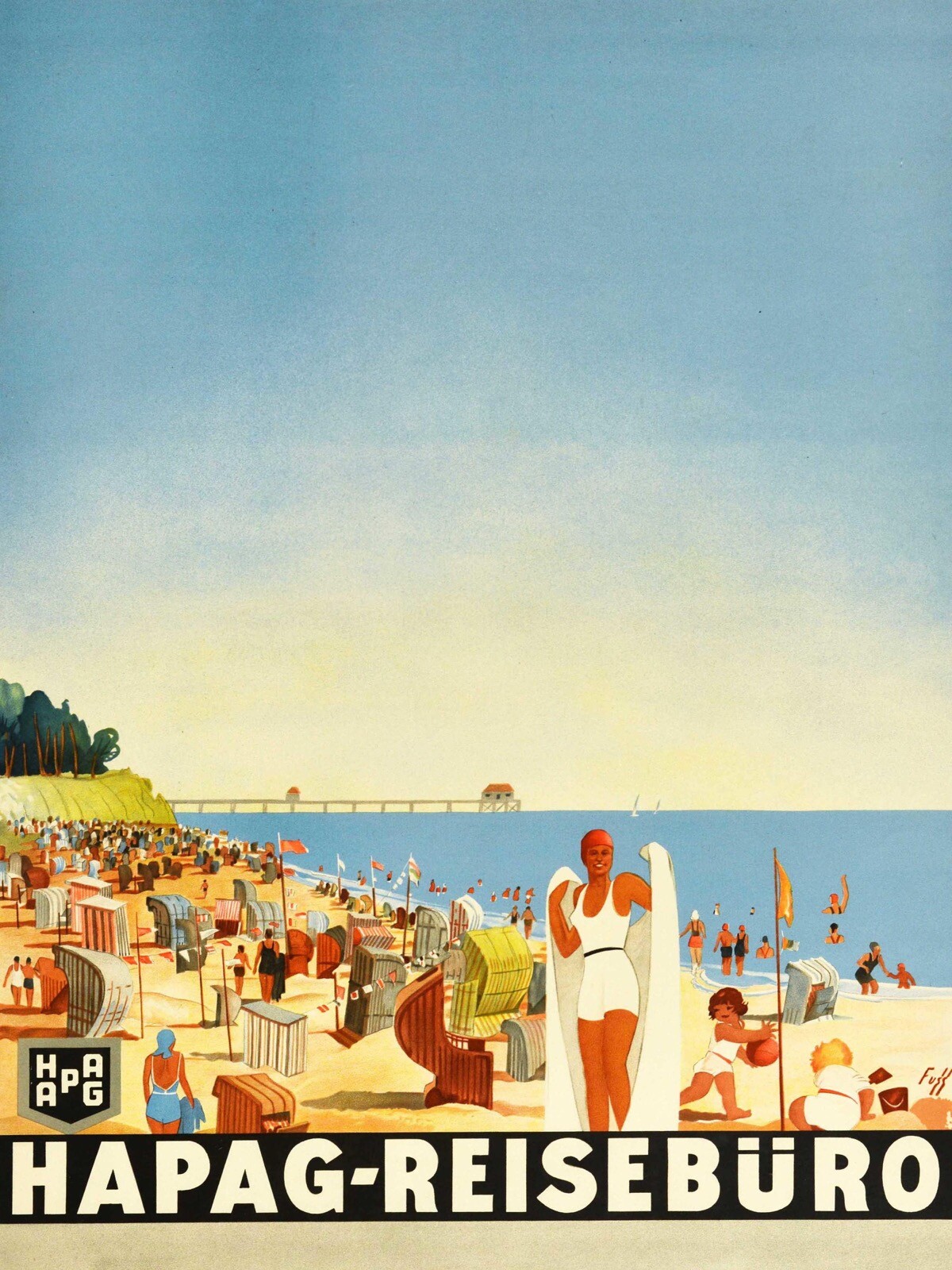 12822.Deco Poster.Home wall.Room interior design.Hapag-Reisebüro deco travel gallery