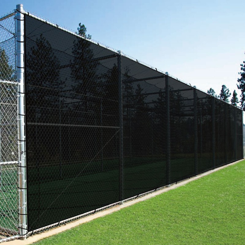 4ft Fence Privacy Screen Windscreen Mesh 150GSM Shade Net Cover Garden Black gallery