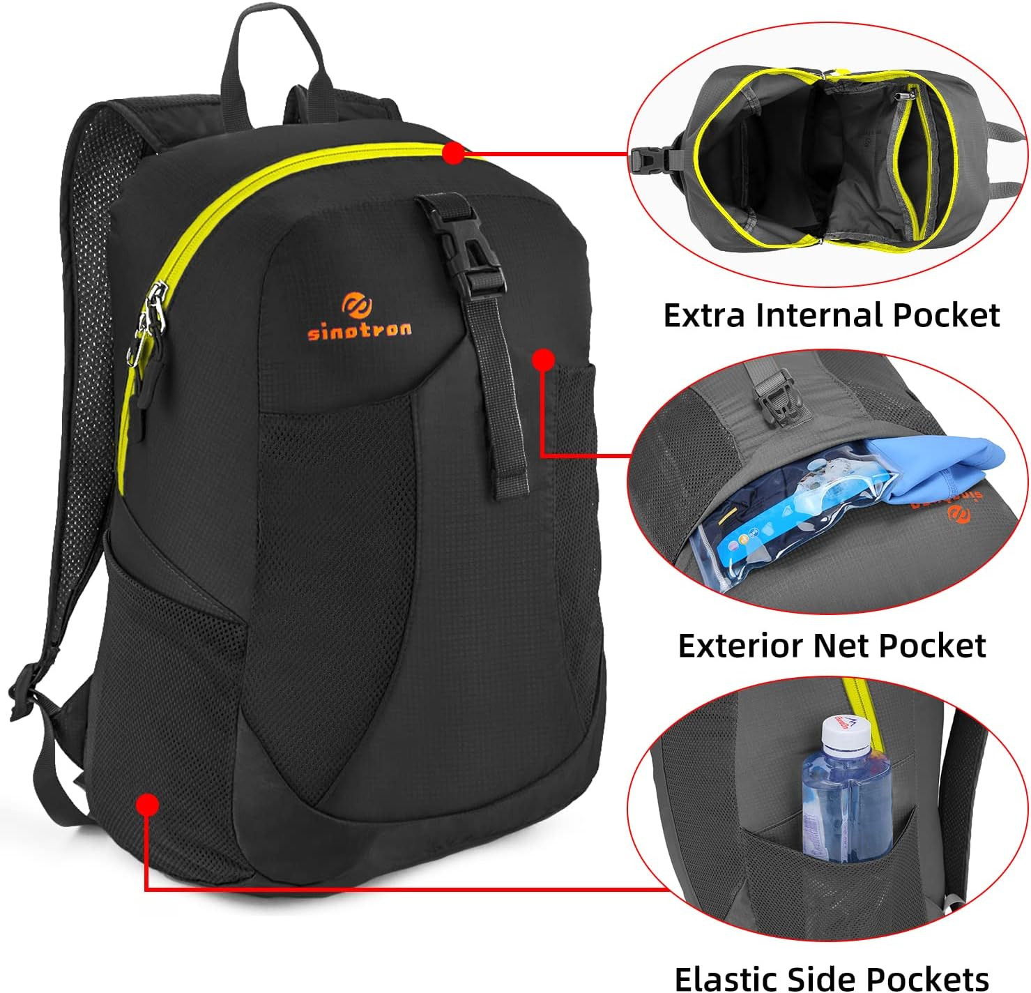 22L Lightweight Packable Hiking Backpack, Small Hiking Backpack Day Pack for Wom 3