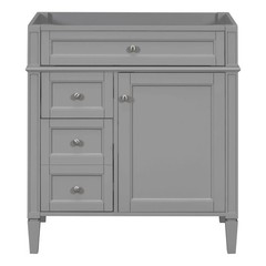 Vanity with no sink Two drawers One pull-out drawer