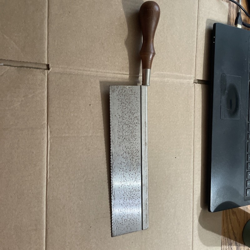 True Value Master Mechanic Dovetail Saw 12 Point 10" USED Wood Handle gallery