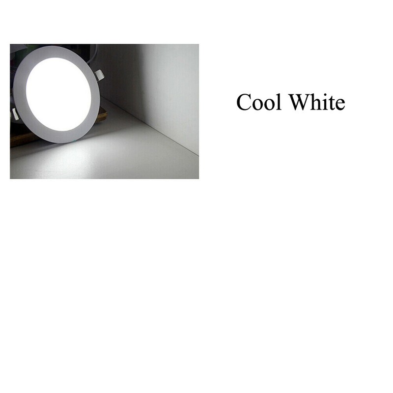 Recessed LED Ceiling Flat Lighting 6000-6500K Cool White 8 inch 18 Watt 10PCS gallery