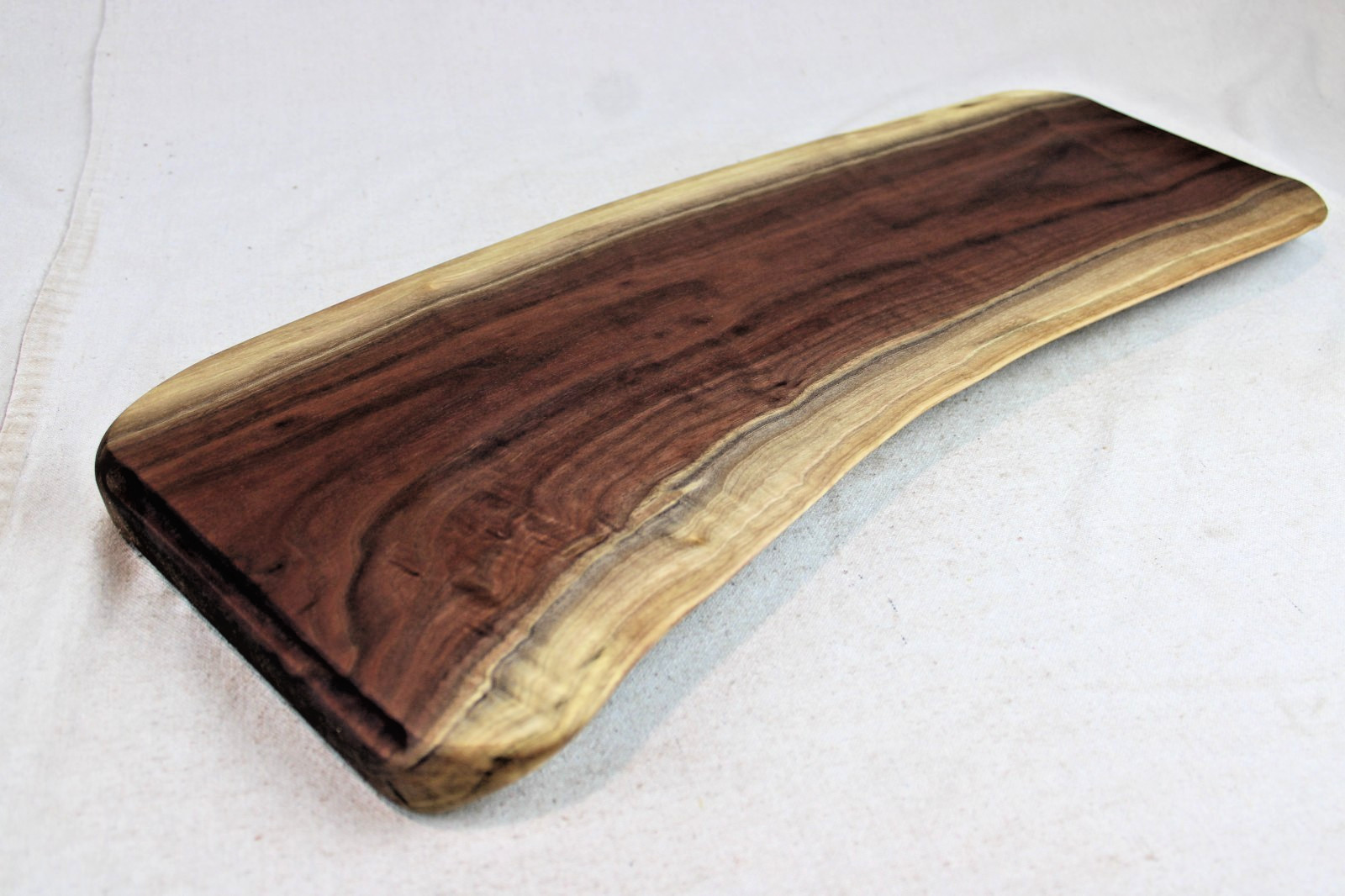 Black Walnut Live Edge Reversible Charcuterie Board 27 L x 9.5 W x 1.4"T #3258 gallery