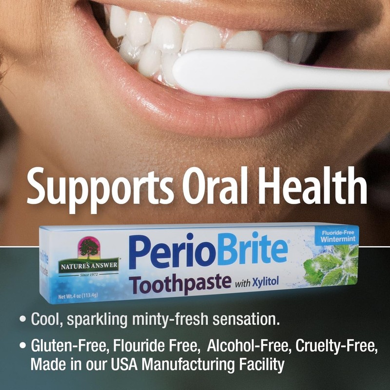 Periobrite Whitening Toothpaste 4oz | Fluoride-Free | Vegan & Cruelty-Free gallery