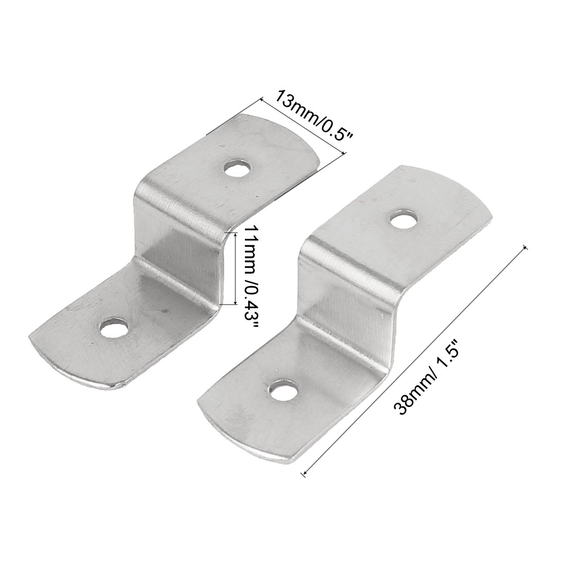 20PCS Metal Z Shape Picture Frame Braces Brackets Silver Tone 38mmx13mmx11mm gallery