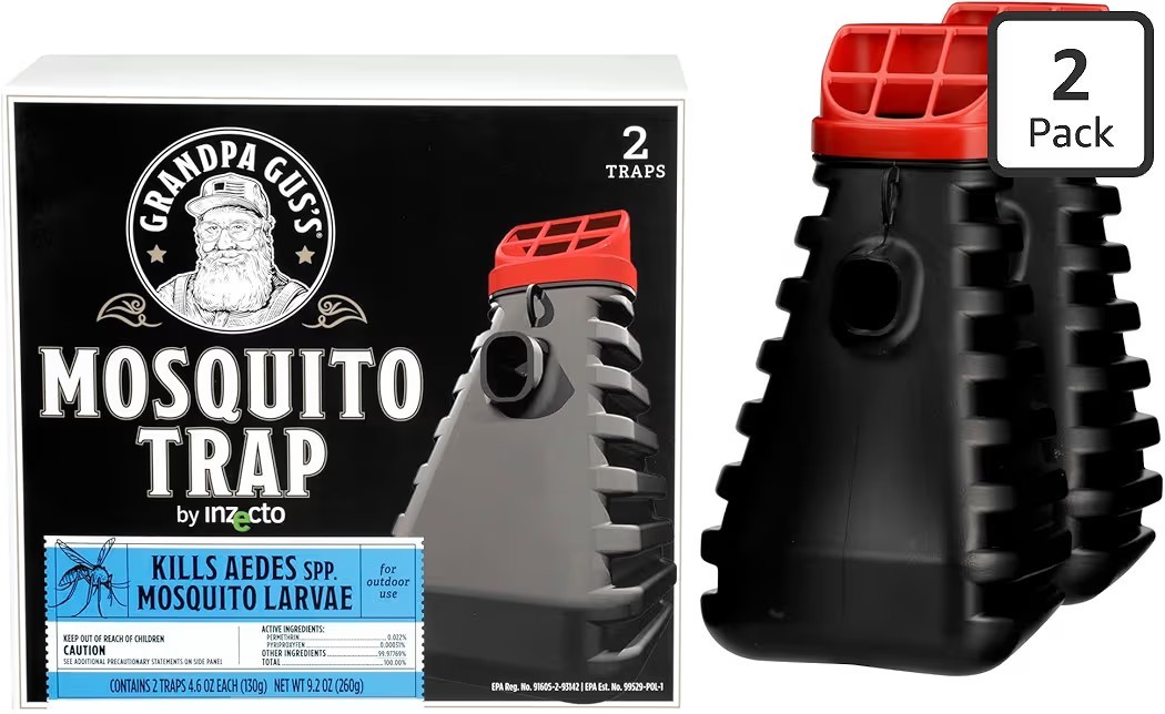 Mosquito Station Trap Outdoor Bug Killer Water Activated Larvae Control 2 Pack gallery