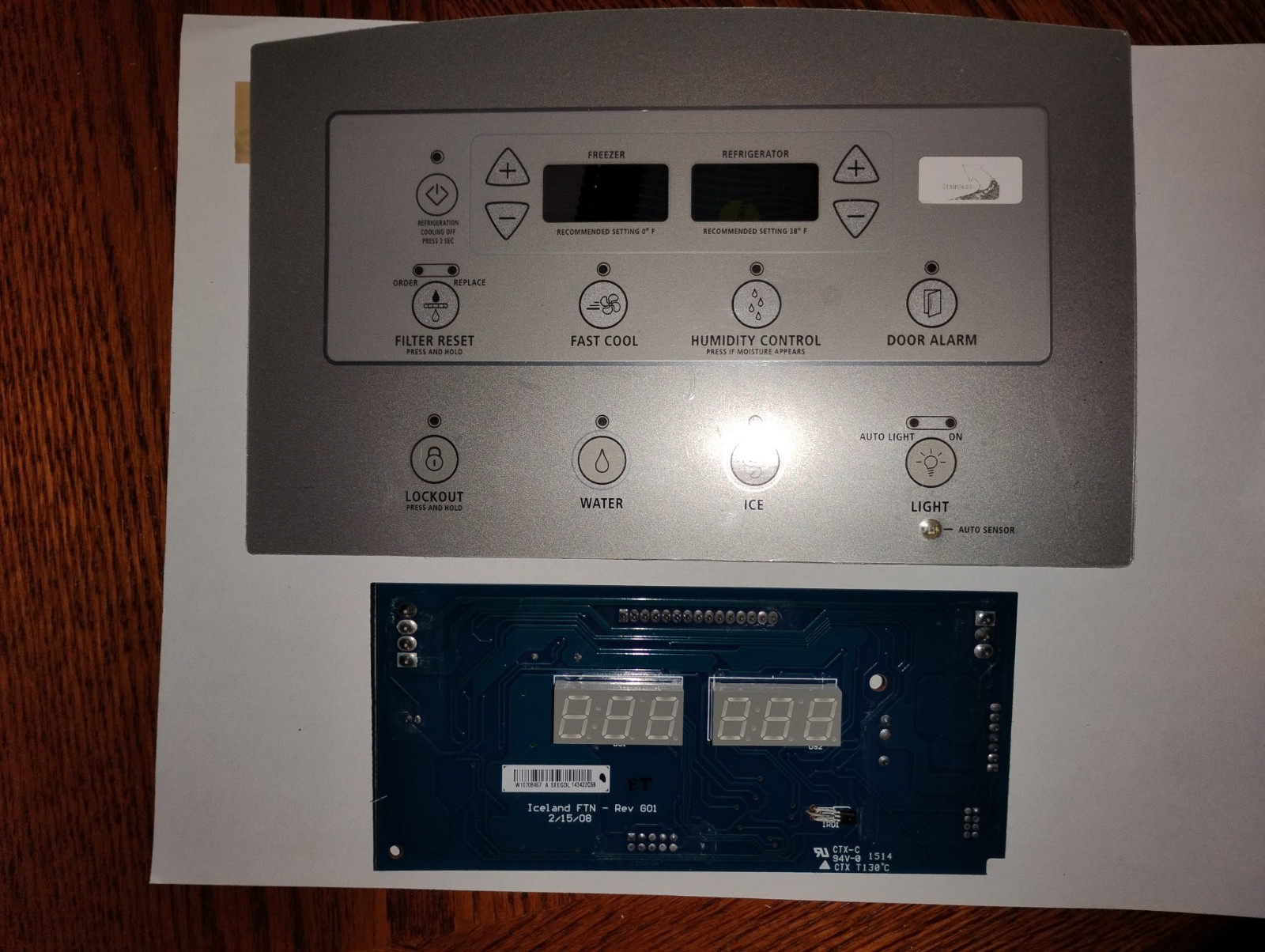 OEM Whirlpool W10708467 Control Board & Overlay gallery
