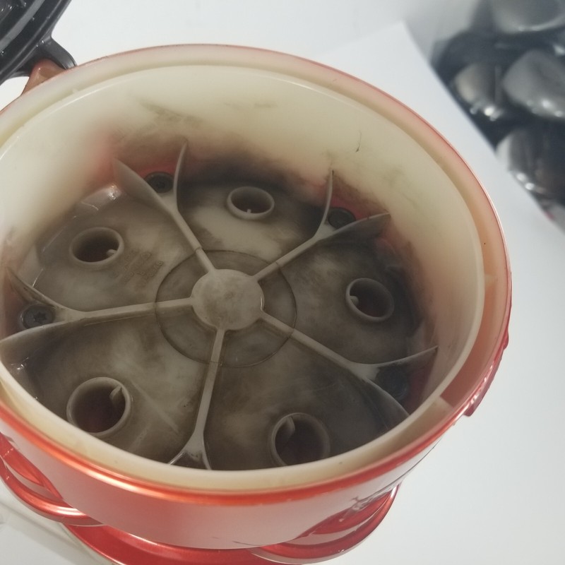 GENUINE Dyson DC24 Cyclone Bin Tank Canister Lid Assembly Red Clear gallery