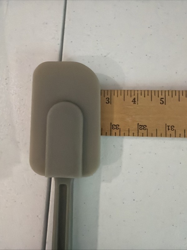 Hoffritz 13.5" Long Cooking Spreading Spatula Rubber Silicone Utensil Gray NEW gallery