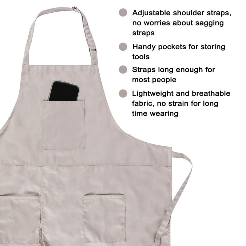 Pottery Split-Leg Make Ceramic Apron Long Split-Leg Artist Painting Apron wit... gallery