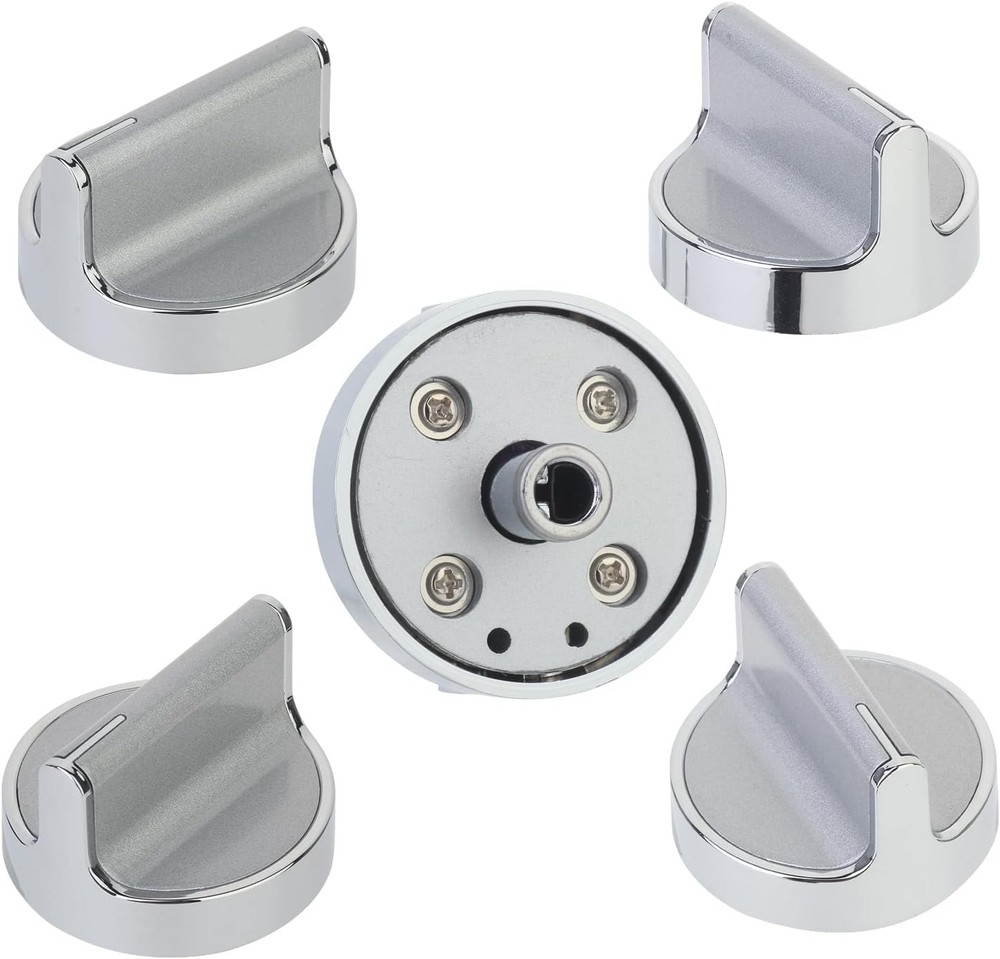 Set of 5 Range Knobs For Whirlpool W10698166 W10594481 Range/Stove Knobs