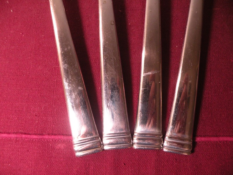 4 Serving Pieces Cambridge Stainless Steel CBS174 Solid Pierced Spoons Fork gallery