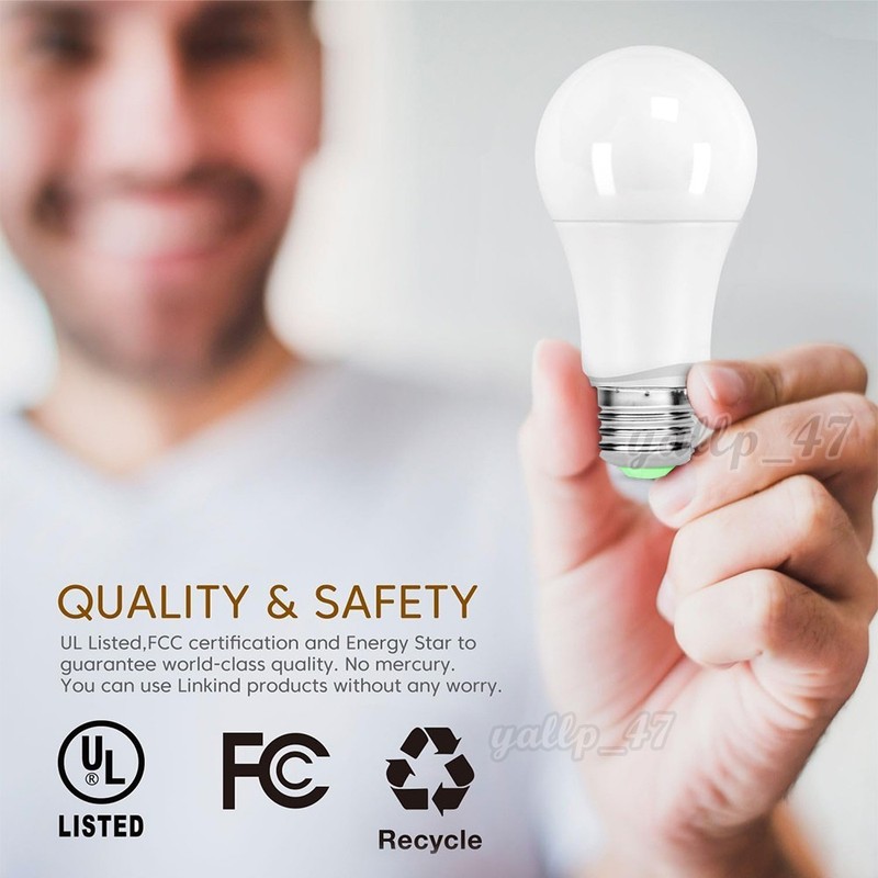 15Pcs A19 LED Light Bulbs E26/E27, 150W Eq, 900LM, 6000K for Bedroom Living Room gallery