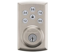 Kwikset SmartCode 888 Touchpad Electronic Deadbolt Satin Nickel Finish SmartKey